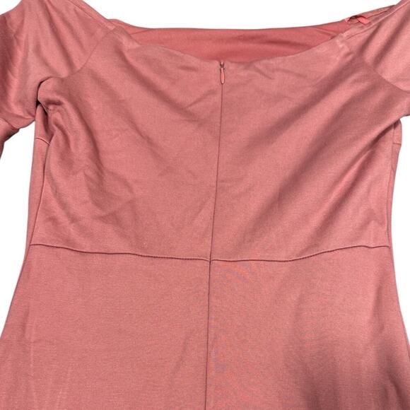 NEW- NWT Gianni Bini Mauve Off-Shoulder Flutter Sleeve Bodycon Dress - Size S - Picture 6 of 9